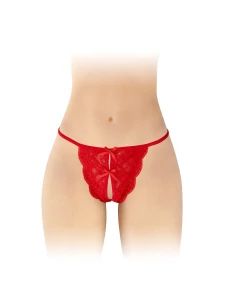 Culotte Ouverte Cindy de Fashion Secret en dentelle rouge