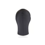 Image de la Cagoule en Spandex Ouverte, accessoire érotique noir et mystérieux
