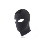 Image de la Cagoule en Spandex Ouverte, accessoire érotique noir et mystérieux