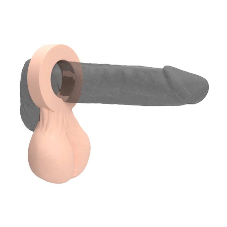 Image of the HUNG'R 500Gr Big Balls Heavy Cockring, a unique sextoy to intensify your pleasure