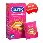Confezione da 10 preservativi Durex Pleasure Me per una stimolazione intensa