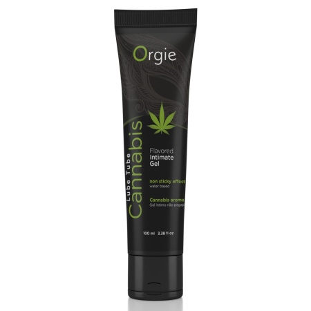 Tube of Lubricating Gel Silicone Base Cannabis Organs 100ml