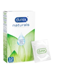 Confezione da 10 preservativi Durex Naturals per un comfort naturale