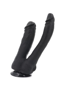 Product image Double Realistic Dildo with Suction Cup Black