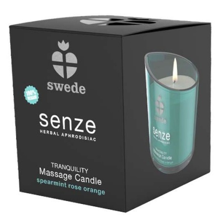 Produktbild SENZE Massagekerze - Grüne Minze, Rose, Orange - Swede