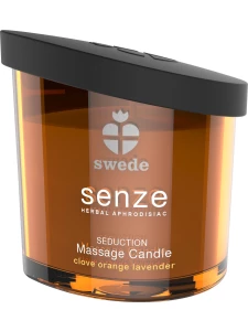 Bougie de Massage Aphrodisiaque SENZE Girofle Orange Lavande - Swede