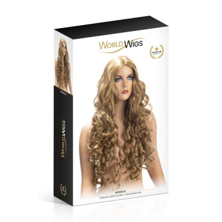 Blonde Langhaarperücke Angela von World Wigs für einen glamourösen Look