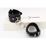 Black Swan Designz Handgelenkfesseln aus echtem Leder