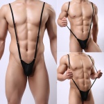 Image du Body String Singlet Strappia Noir par Nogenderwear