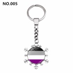 A colourful Rainbow pendant keyring, ideal as a gift of LGBT support