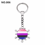 Un porte-clés pendentif Arc-en-Ciel coloré, idéal comme cadeau de soutien LGBT