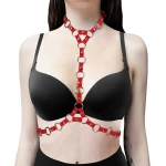 BDSM Kunstleder Body Harness - Schwarz, Rot, Gelb oder Pink