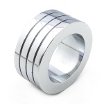 Stainless Steel Charm Ring Ø 5cm, silver colour