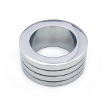 Stainless Steel Charm Ring Ø 5cm, silver colour