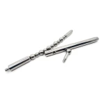 Double-ended stainless steel urethral plug