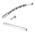 Double-ended stainless steel urethral plug