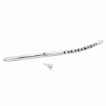 Double-ended stainless steel urethral plug