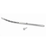Double-ended stainless steel urethral plug