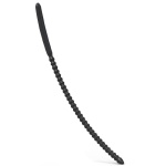 Gezahnte Penis-Sonde aus Silikon Ø 0.60, Farbe schwarz