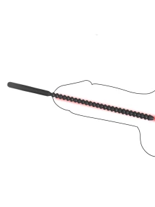 Image de la sonde dentelée Ø 0.40 pour pénis, fabriquée en silicone noir