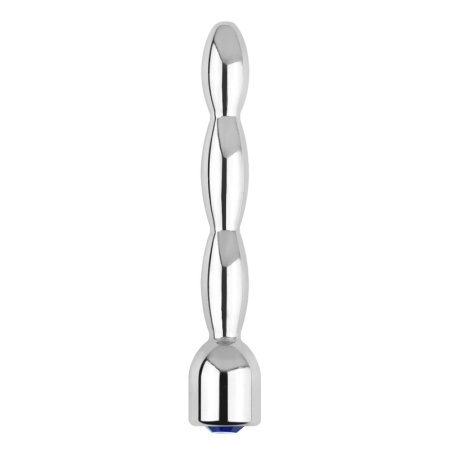 Image of the Style diamond urethra jewellery plug, transparent with an insertable length of 6cm
