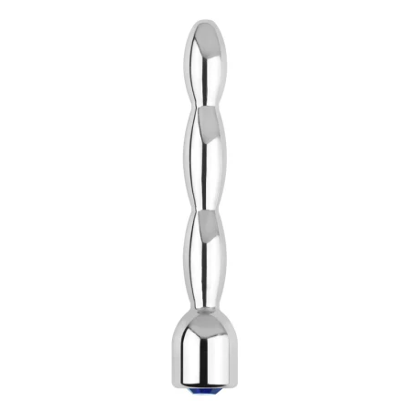 Image du Plug bijou d'urètre diamant Style, transparent avec une longueur insérable de 6cm