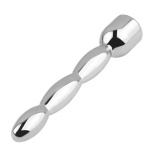 Image of the Style diamond urethra jewellery plug, transparent with an insertable length of 6cm