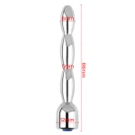 Image du Plug bijou d'urètre diamant Style, transparent avec une longueur insérable de 6cm