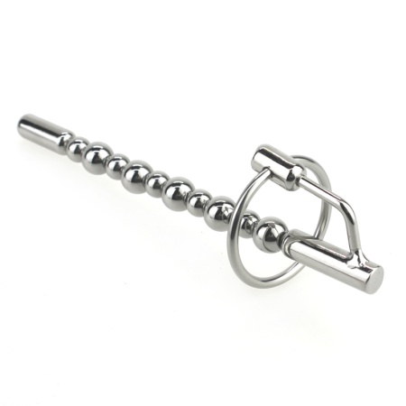 Insex Rod with Acorn Ring - Metal Penis Plug