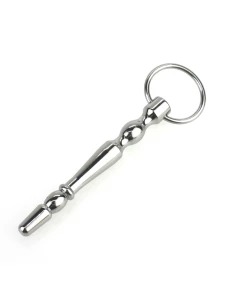 Image of Super Nova stainless steel penis plug with acorn ring
