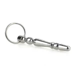 Image of Super Nova stainless steel penis plug with acorn ring