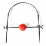 Abbildung des Knebels Rotes Ballgebiss, ein verstellbares und sicheres BDSM-Accessoire