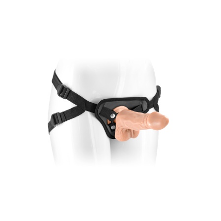 Cintura Dildo Realbody Mike con imbracatura regolabile e dildo a ventosa da 13 cm