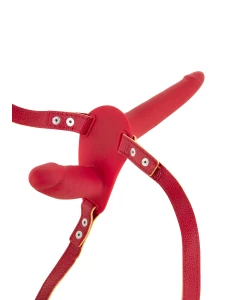 Double Gode Ceinture Rouge Fétiche