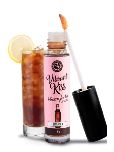 Cola Flavour Vibrant Gloss for intense feminine stimulation