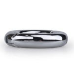 Image of the adjustable metal penis ring, size L, superbly chromed