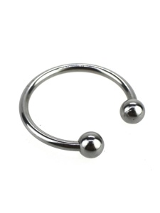 Bild des Perlen-Eichelrings mit Druckpunkt XL aus rostfreiem Stahl