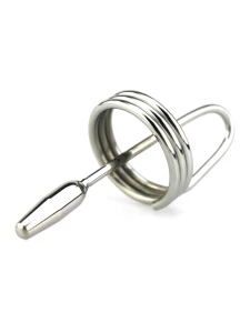 Image of the Penis Plug & G-Ring in surgical steel