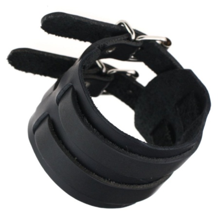 Unisex Adjustable Black BDSM Bracelet by JOY JEWELS