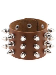 Image of the JOY JEWELS Faux Leather BDSM Bracelet with Rivets