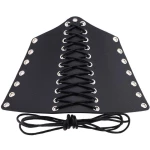 Bracelet BDSM en Faux Cuir Noir, ajustable et robuste