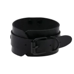 Image du Bracelet BDSM Anneau Métal Noir Ajustable par Emp