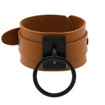 Image of the Adjustable Light Brown Metal BDSM Bracelet by Joy JEWELS