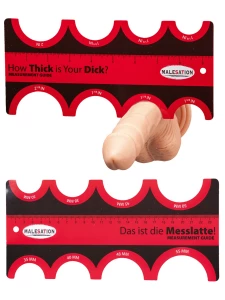 Image of the Malesation Measurement Guide for choosing cockrings and condoms