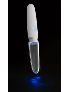 Immagine del vibratore Liaison Straight LED in silicone e vetro