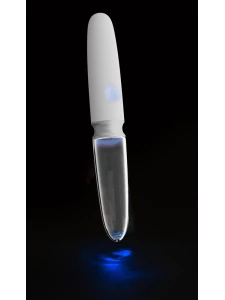 Image du Vibromasseur Liaison Straight LED en silicone et verre