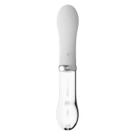 Vibromasseur Point G Lumineux en Verre et Silicone de Liaison