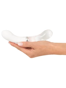Illuminated G-Spot Vibrator with Glass and Silicone Link