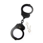 Image of metal handcuffs Mister B Cuff Double Lock for BDSM