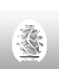 Masturbateur compact Tenga Egg Wavy II Cool Edition avec structure interne en forme de vagues